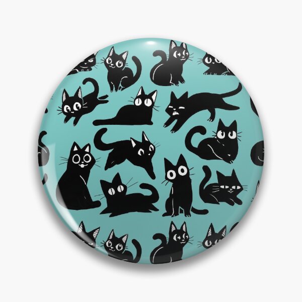 Item preview, black cats designed and sold by WingEdFish.