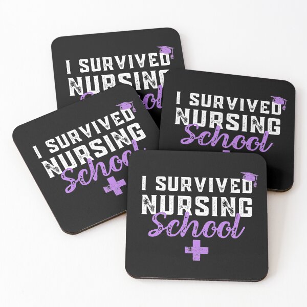 Item preview, I Survived Nursing School RN Graduation - Funny Nurse Quote designed and sold by JulianoZn97.