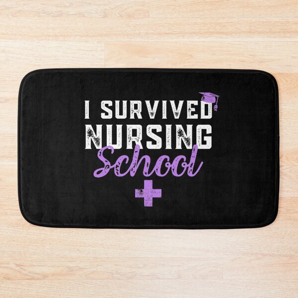 Item preview, I Survived Nursing School RN Graduation - Funny Nurse Quote designed and sold by JulianoZn97.