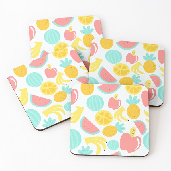 Item preview, watermelon pineapple apple banana orange pattern designed and sold by Raeolus.