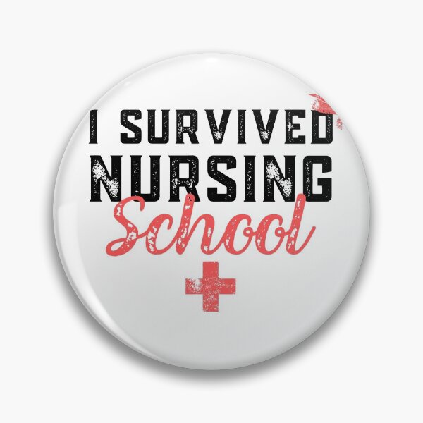 Item preview, I Survived Nursing School RN Graduation - Funny Nurse Quote designed and sold by JulianoZn97.