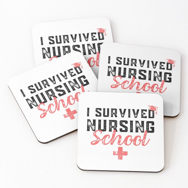 Item preview, I Survived Nursing School RN Graduation - Funny Nurse Quote designed and sold by JulianoZn97.