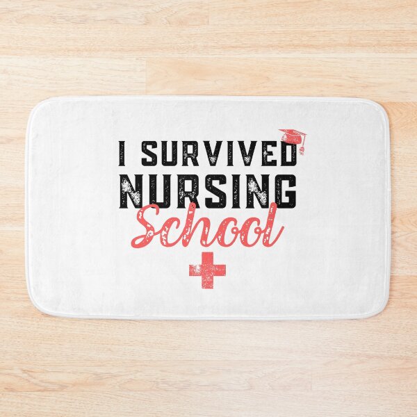 Item preview, I Survived Nursing School RN Graduation - Funny Nurse Quote designed and sold by JulianoZn97.
