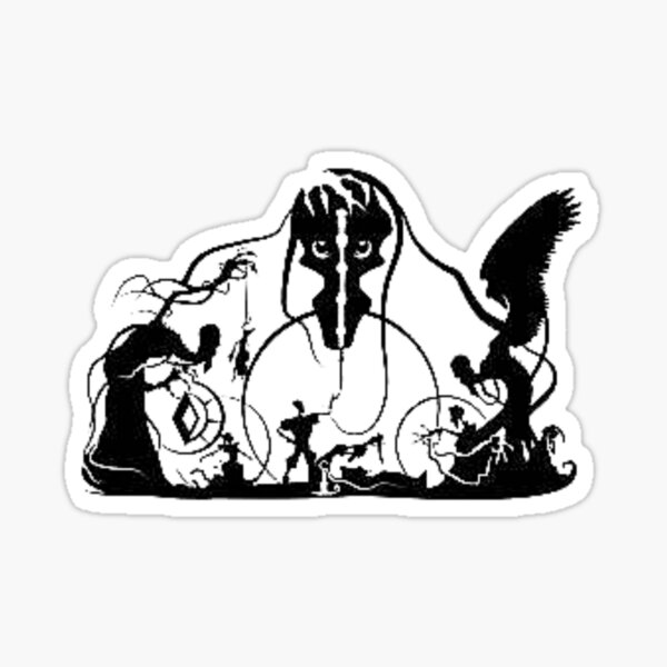 Aperçu de l'œuvre Silhouette d'esprits de sorcellerie créée et vendue par SilhouettesShop.