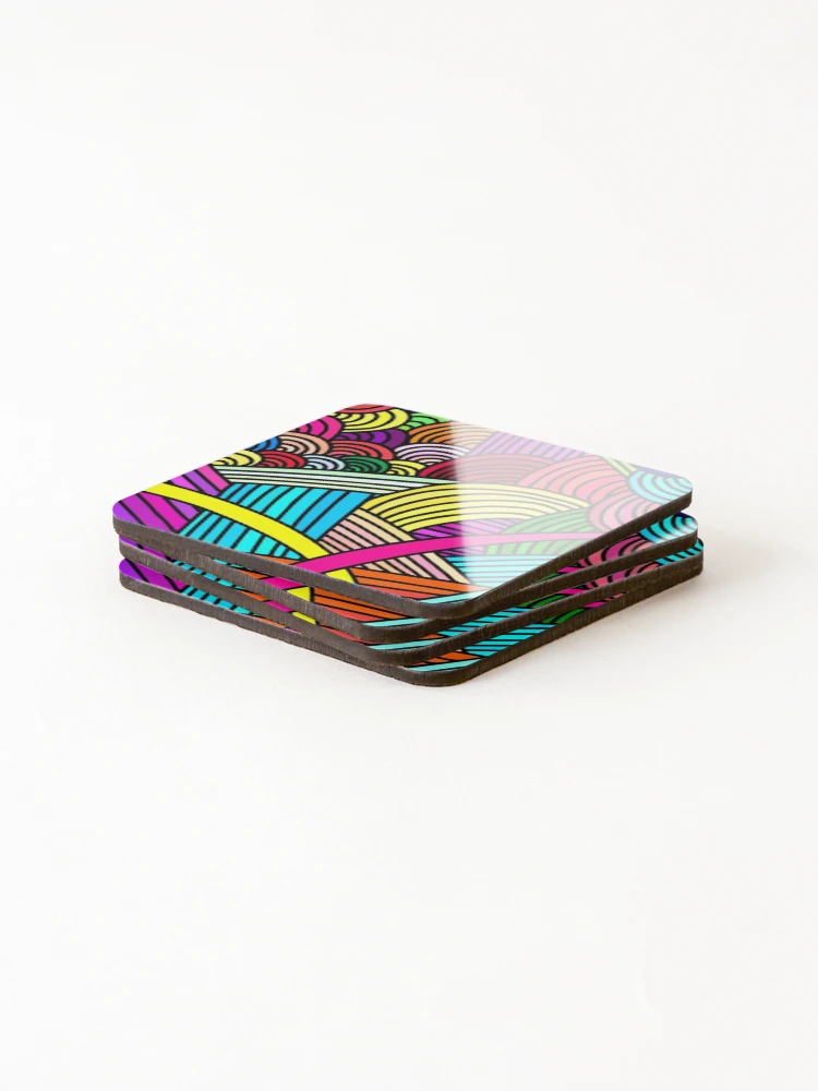 Thumbnail 4 of 5, Coasters (Set of 4), IconPatterns9 designed and sold by IconPatterns.