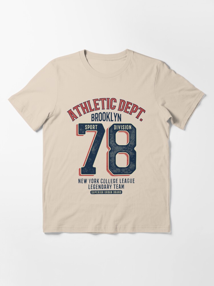 Athletic Wear, Brooklyn Sport Division, Vintage New York College Team  Design Essential T-Shirt for Sale by Mrunner