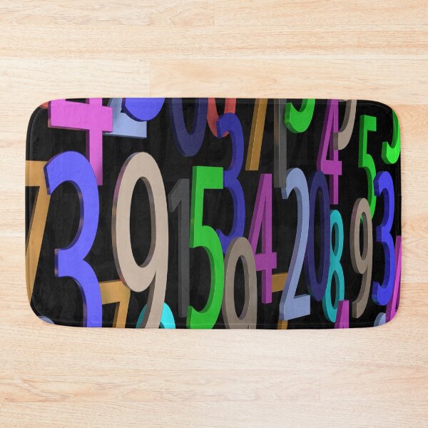Item preview, vivid color 3D numbers design designed and sold by Rajzone.