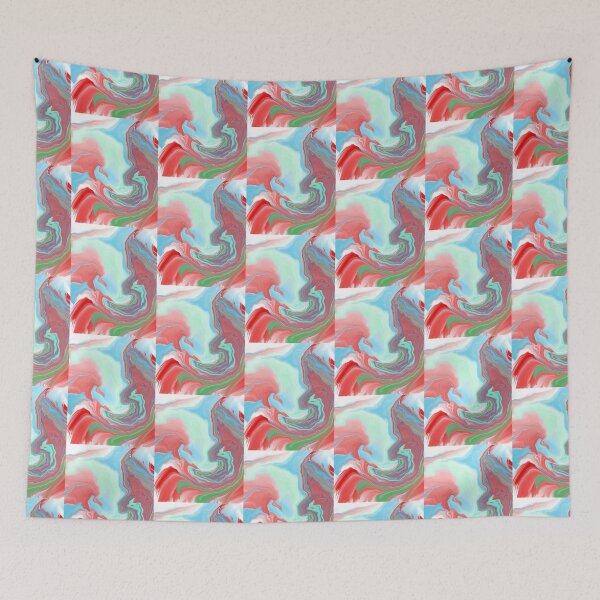Item preview, Watermelon Swirl Paint Pour designed and sold by SkinnyLizard.