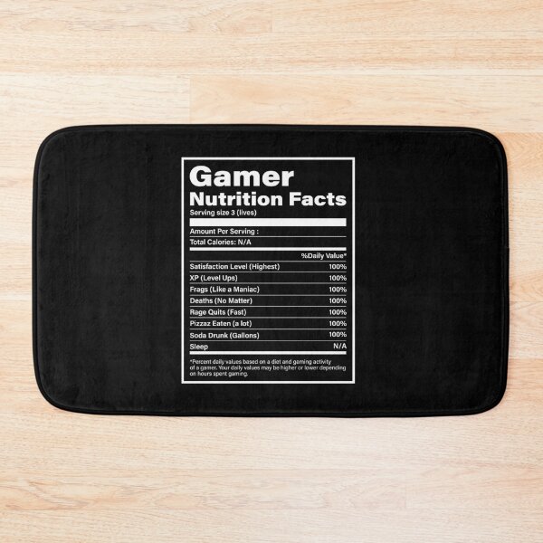 Item preview, Gamer nutrition facts designed and sold by GoldenDov.