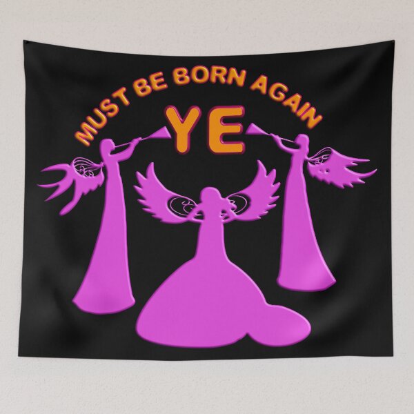 Item preview, YE MUST BE BORN AGAIN - BIBLE VERSE designed and sold by Ralek.