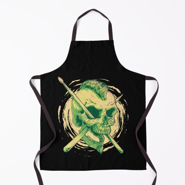 Item preview, Green Skull Drummer designed and sold by JuicySchinken.