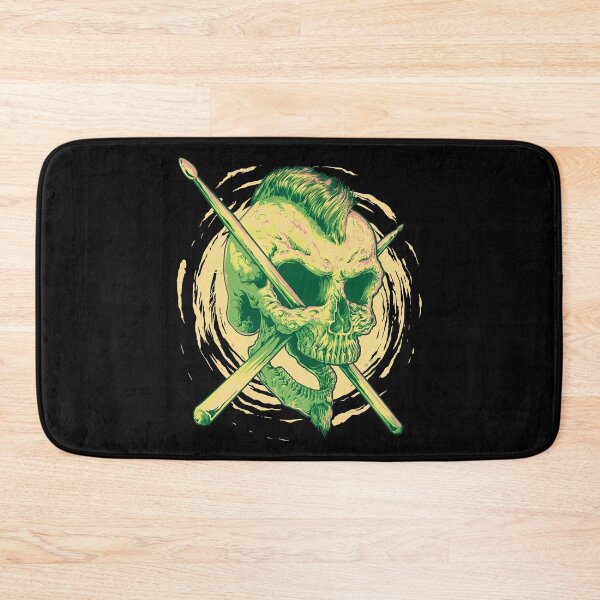 Item preview, Baterista de calavera verde designed and sold by JuicySchinken.