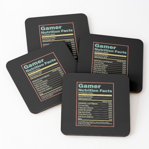 Item preview, Gamer nutrition facts designed and sold by GoldenDov.