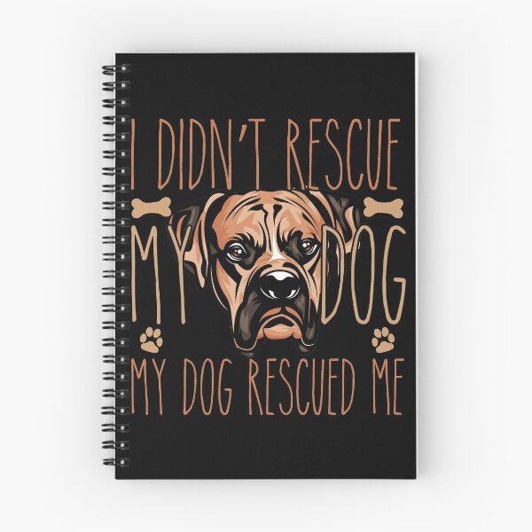 Item preview, i didn't rescue my dog my dog rescued me, Gift idea for Boxer owners, Slim Fit T-Shirt designed and sold by ayotees.