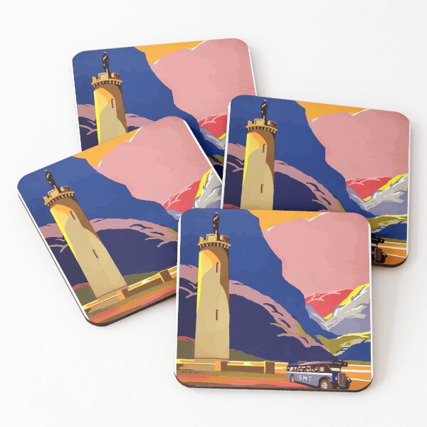 Item preview, Vintage Scotland Travel Poster designed and sold by rhodeyart.
