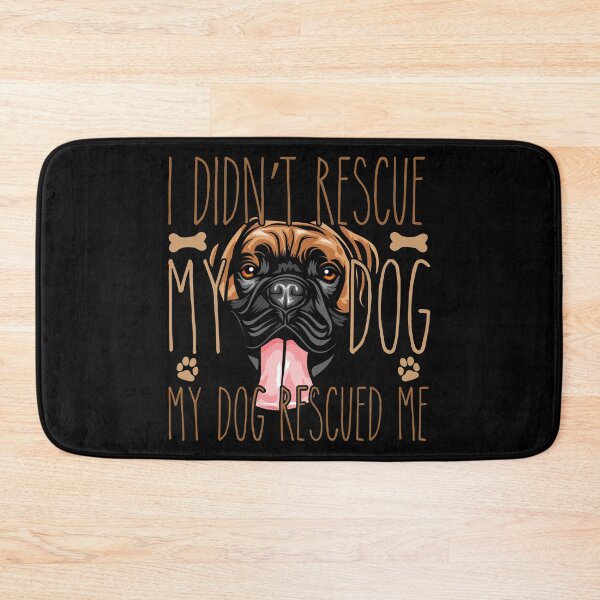 Item preview, i didn't rescue my dog my dog rescued me, Gift idea for boxer owner, Slim Fit T-Shirt designed and sold by ayotees.