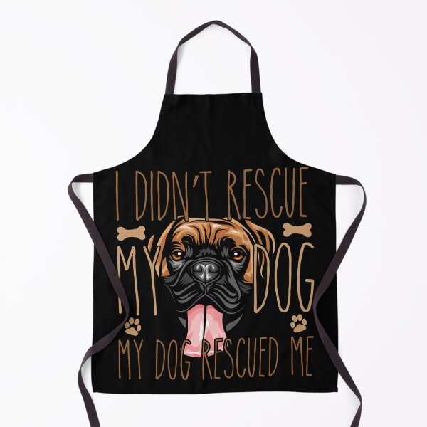 Item preview, i didn't rescue my dog my dog rescued me, Gift idea for boxer owner, Slim Fit T-Shirt designed and sold by ayotees.
