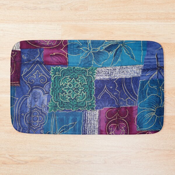 Item preview, Colored floreal patchwork designed and sold by jwebmarket.