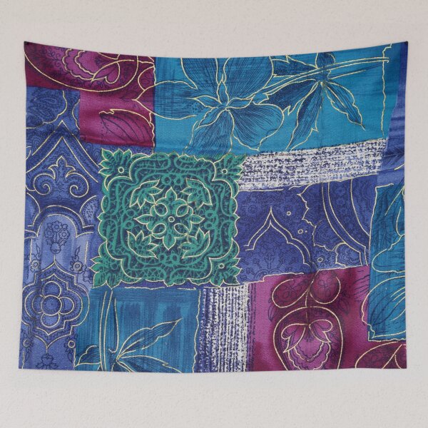 Item preview, Colored floreal patchwork designed and sold by jwebmarket.