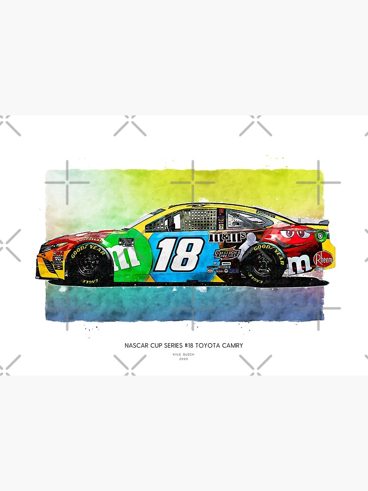 Discover Kyle Busch 2020 NASCAR Cup Series Car - Side Art Premium Matte Vertical Poster