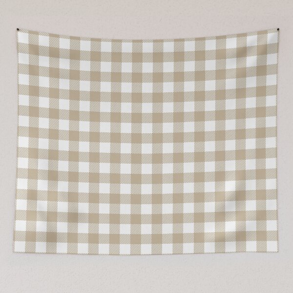 Item preview, Plaid (tan/white) designed and sold by Design Minds Boutique.