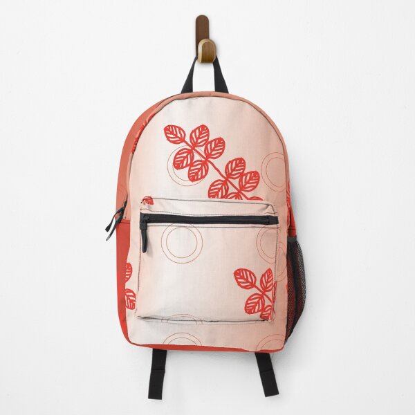 Item preview, red and white leaves repeat pattern designed and sold by Sreepriya Jayesh.