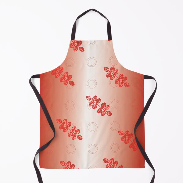 Item preview, red and white leaves repeat pattern designed and sold by Sreepriya Jayesh.
