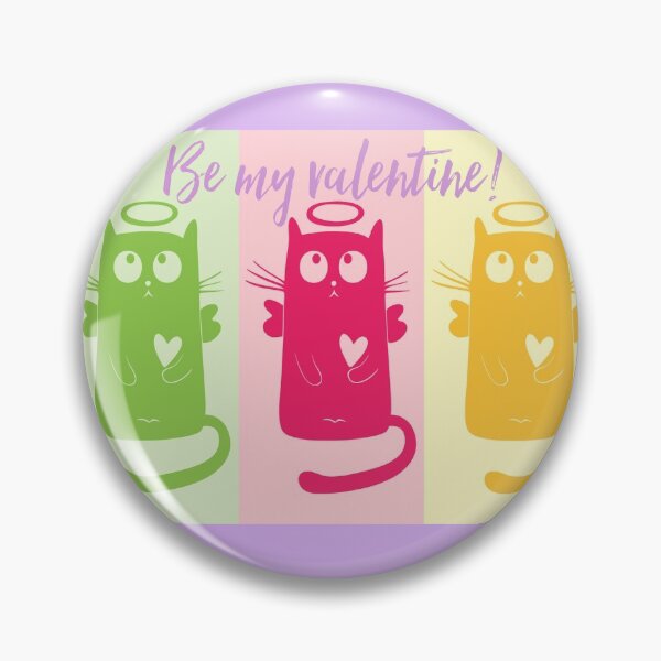 Item preview, Be my valentine -cute pink kitty designed and sold by WOWSOMETHINGNEW.