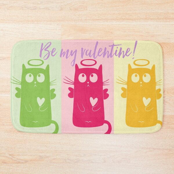 Item preview, Be my valentine -cute pink kitty designed and sold by WOWSOMETHINGNEW.
