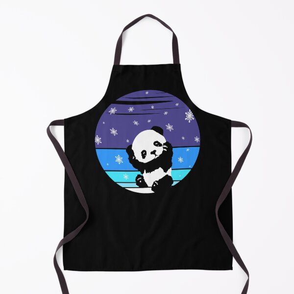 Item preview, A Cute Little Panda In The Snow At A Vintage Winter Night designed and sold by Paulina Vanlife.