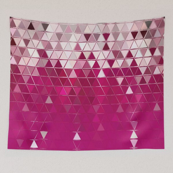 Item preview, Rose and white Geometric Triangles Designs  designed and sold by AYACHI90.