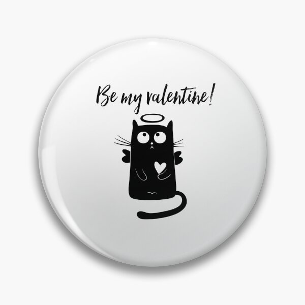 Item preview, Be my valentine -sweet black cat designed and sold by WOWSOMETHINGNEW.