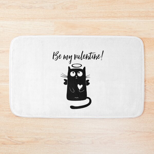 Item preview, Be my valentine -sweet black cat designed and sold by WOWSOMETHINGNEW.