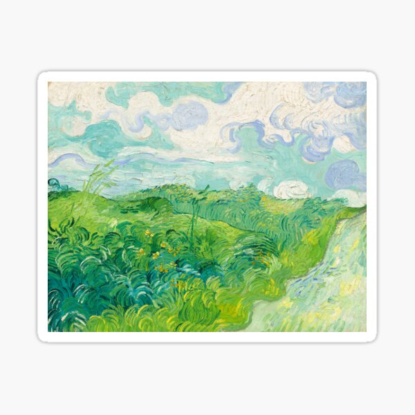 Item preview, Green Wheat Fields Auvers Van Gogh Fine Art designed and sold by Vicky Brago-Mitchell®.