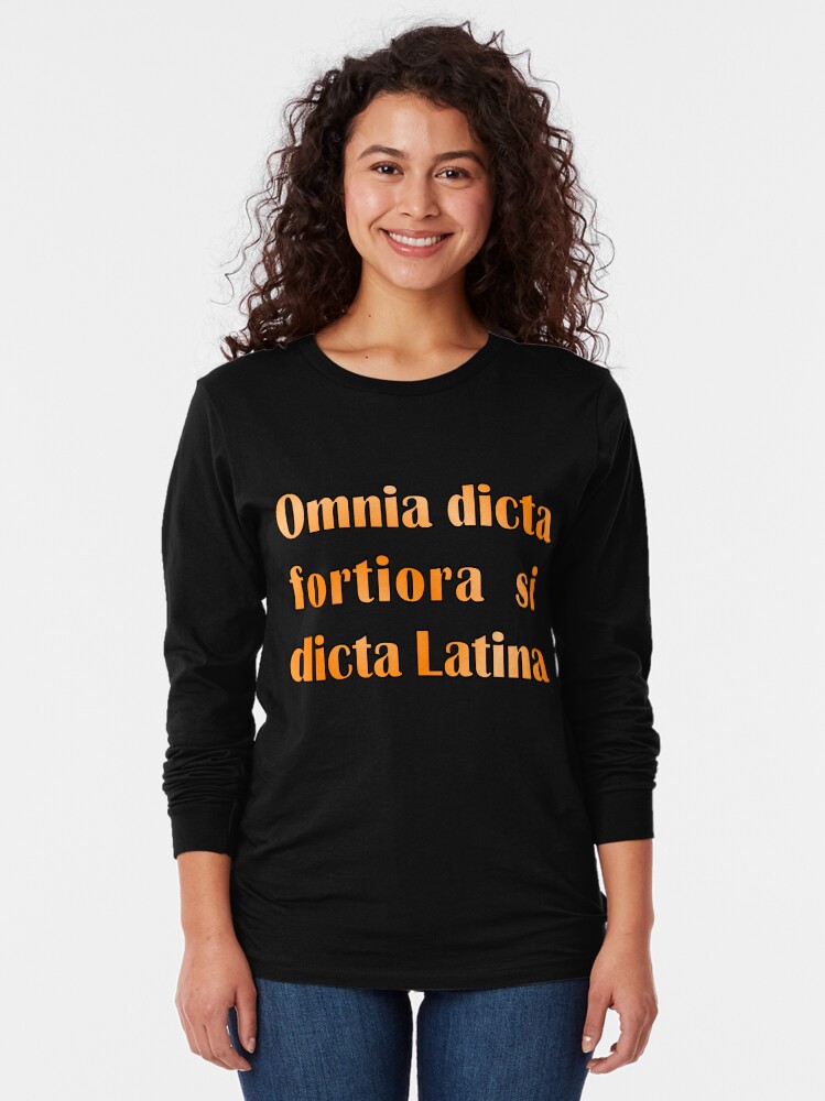 "Funny Latin slogan for knowalls" Tshirt by Redbubble