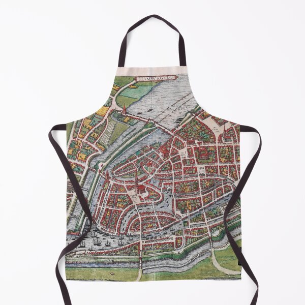 Item preview, Hamburg Germany 1600 plan map designed and sold by aapshop.