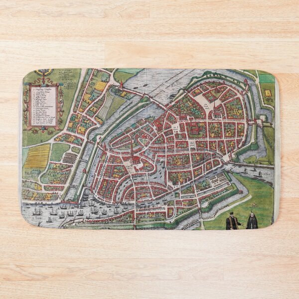 Item preview, Hamburg Germany 1600 plan map designed and sold by aapshop.