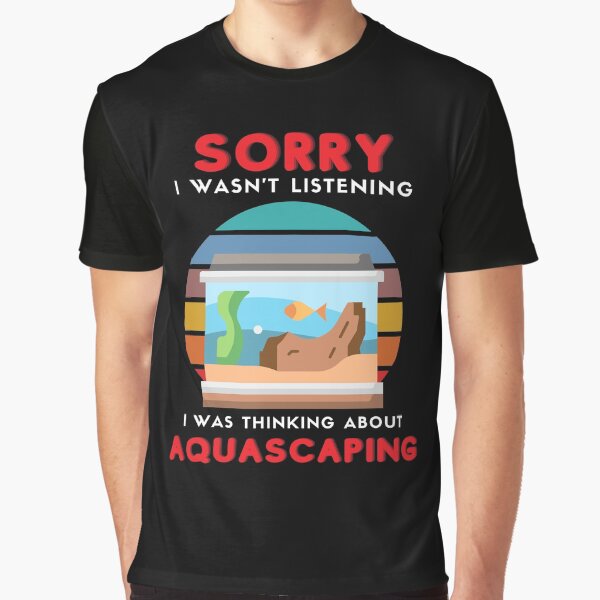 Aquarist Vintage Retro Aquascaping Aquascaper | Aquarium Graphic T-Shirt
