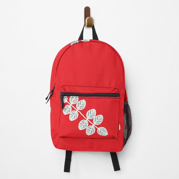 Item preview, red and white leaves repeat simple pattern for christmas design designed and sold by Sreepriya Jayesh.