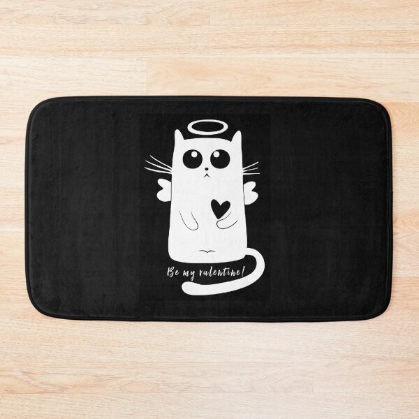 Item preview, Be my valentine -cute white cat designed and sold by WOWSOMETHINGNEW.