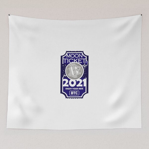 Item preview, Bitcoin 2021 to the moon ticket T-shirt designed and sold by katastrophicus.