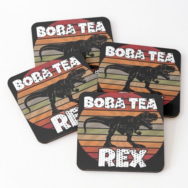 Item preview,  Boba Tea Rex Dino Boba Funny Tyrannosaurus Dinosaur Retro Vintage designed and sold by Gordon Nelson.
