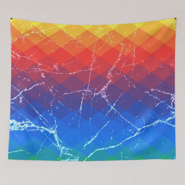 Item preview, Grunge rainbow rhombus designed and sold by AlexGolyakov.