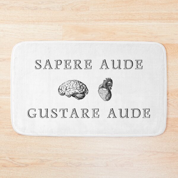 Item preview, Dare to know & experience/enjoy "Sapere Aude" [Black Version] designed and sold by MinaMonsterMash.