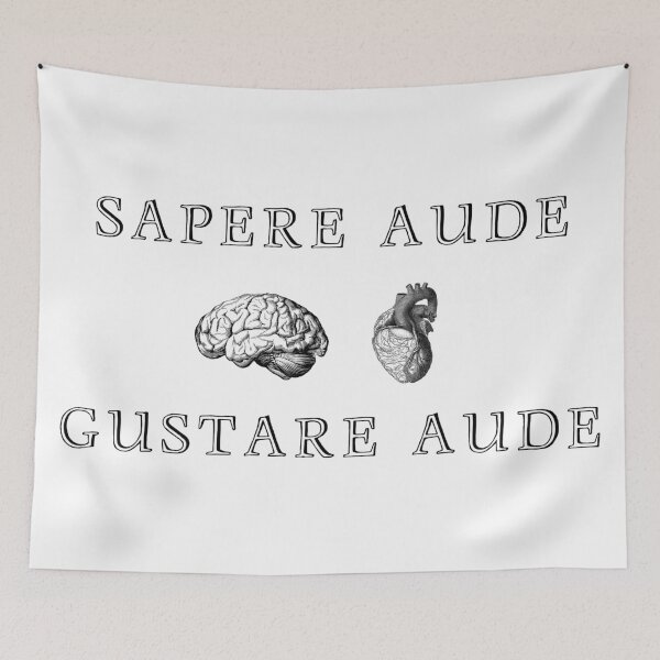 Item preview, Dare to know & experience/enjoy "Sapere Aude" [Black Version] designed and sold by MinaMonsterMash.