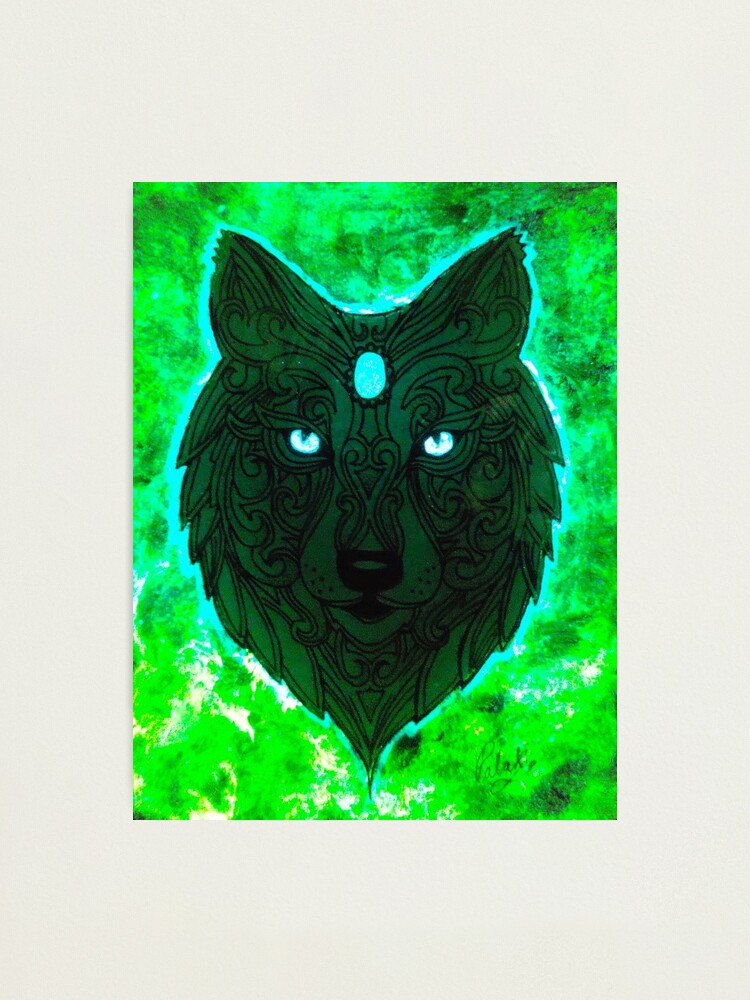 Mystic Wolf  Art Print