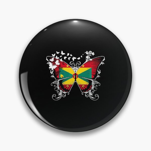 Item preview, Grenada Flag shirt Grenadian Flag Butterfly designed and sold by IanSummer53.