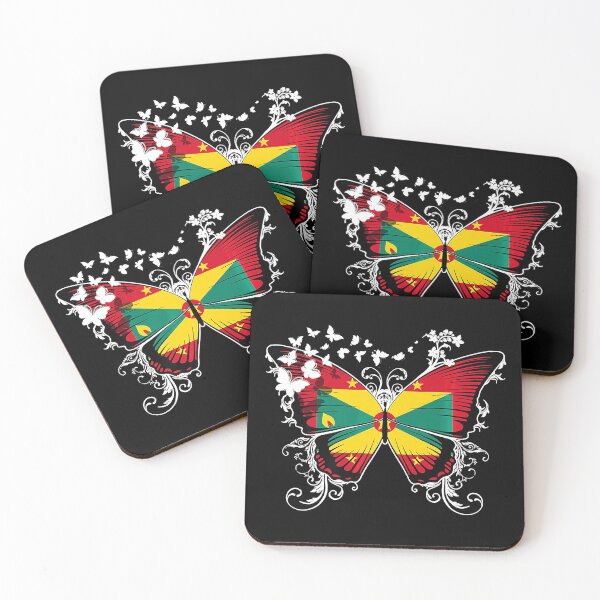 Item preview, Grenada Flag shirt Grenadian Flag Butterfly designed and sold by IanSummer53.