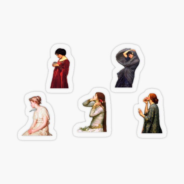 Waterhouse Women (Sticker & Magnets) Transparent Sticker