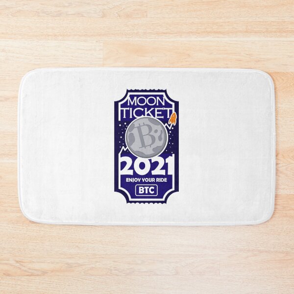 Item preview, Bitcoin 2021 to the moon ticket T-shirt designed and sold by katastrophicus.